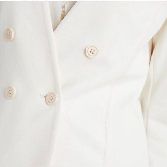 NEW Anthropologie Tavia Blazer off-white jacket Size 6 - Picture 4 of 5